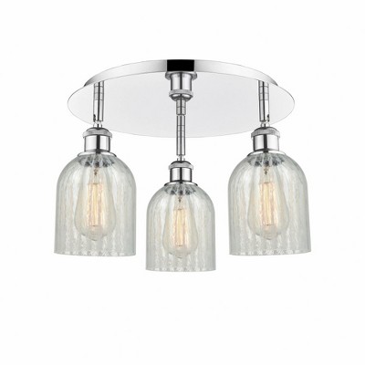 Caledonia - 3 Light Flush Mount In Industrial Style-9.5 Inches Tall and 16.75 Inches Wide
