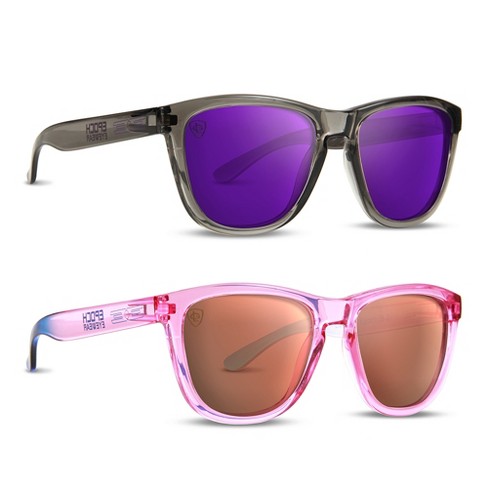 2 Pairs of Epoch Eyewear Lutzka Goggles with Rose Gold Mirror, Purple Mirror Lenses - image 1 of 2