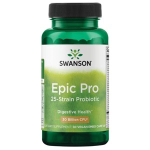 Swanson Epic Pro 25-Strain Probiotic 30 Billion Cfu 30 Vg Embo Ap. - 1 of 2