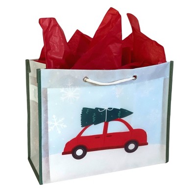 Reusable Large Vogue Gift Bag - Red Car - Garven