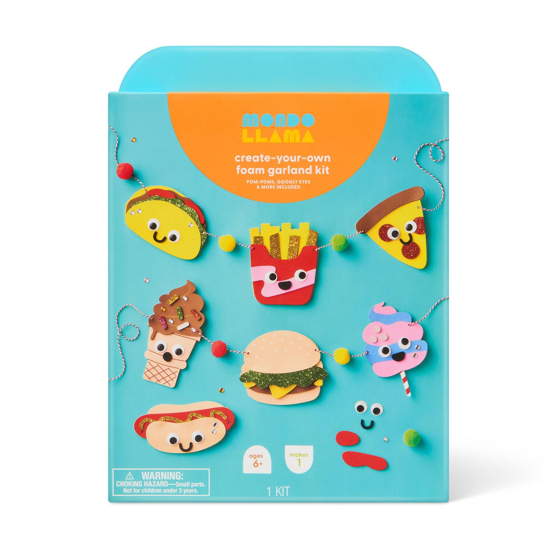 Summer Craft Food Characters Foam Garland Activity Kit - Mondo Llama™