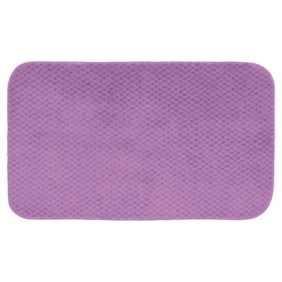 24"x40" Cabernet Nylon Washable Bath Rug Purple - Garland