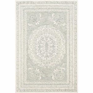 Hauteloom Parson Ivory/Sage Wool Area Rug - 1 of 4