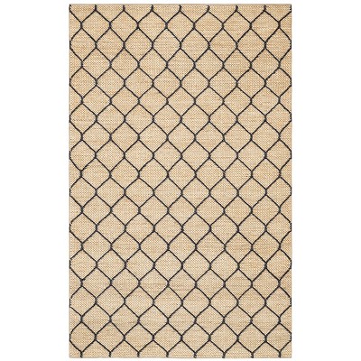 Home Conservatory Tiles Handwoven Jute Indoor Area Rug
