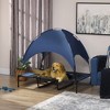 PawHut Elevated Portable Dog Cot Pet Bed with UV Protection Canopy Shade, 48 inch, Dark Blue - 3 of 4