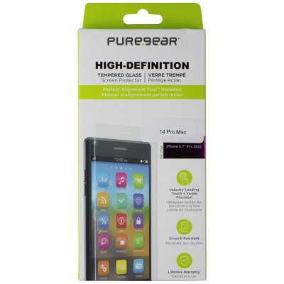 PureGear High-Definition Tempered Glass for Apple iPhone 14 Pro Max