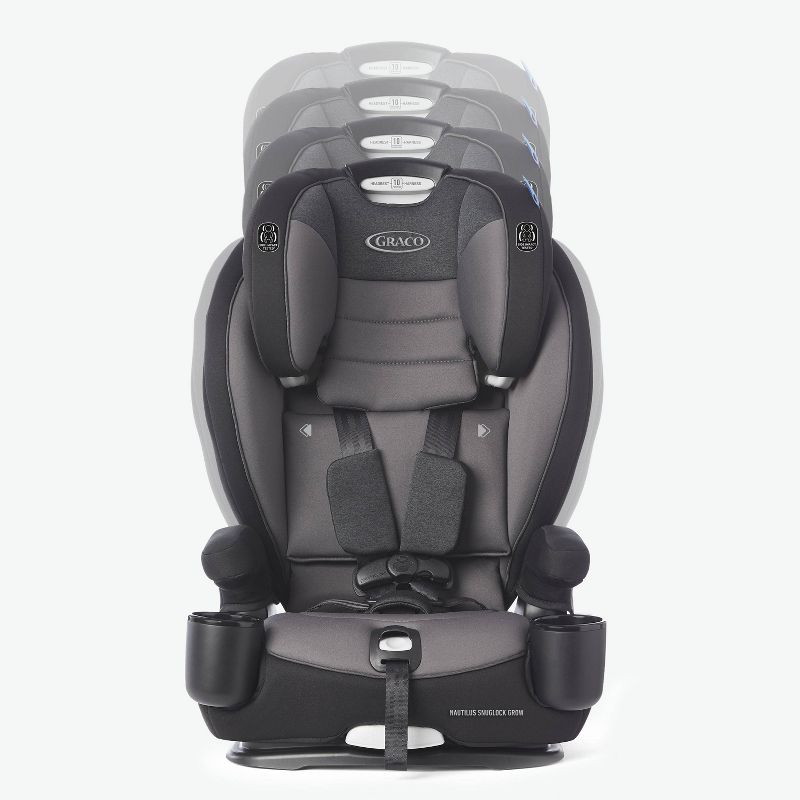 Graco Nautilus SnugLock Grow 3-in-1 Harness Booster Car Seat &#8211; Henry, 3 of 6