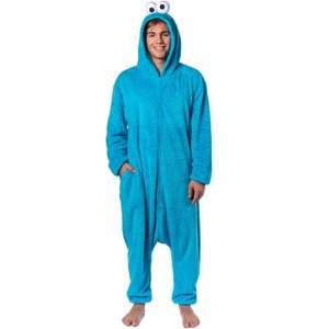 Sesame Street Union Suit Character Hooded Costume Kigurumi Pajama - 1 of 4