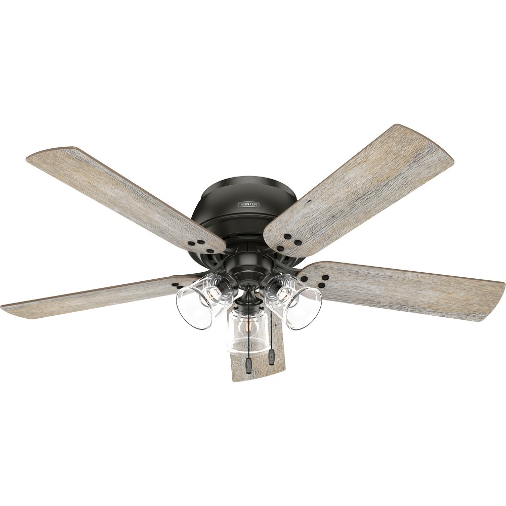 Photos - Air Conditioner 52" Shady Grove Low Profile Ceiling Fan with Light Kit and Pull Chain (Inc