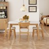 Merax Mid-Century Modern 5-Piece Dining Set with Solid Wood Frame Table & Upholstered Chairs - 3 of 4