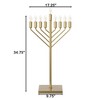 Chabad Style Hanukkah Menorah for Entryway, Living Room, Office, and Kitchen with LED Light Bulbs - image 4 of 4