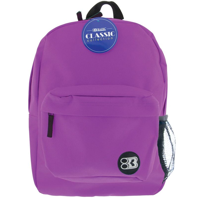 BAZIC Products® Classic Backpack 17" Purple, Pack of 2, 2 of 7