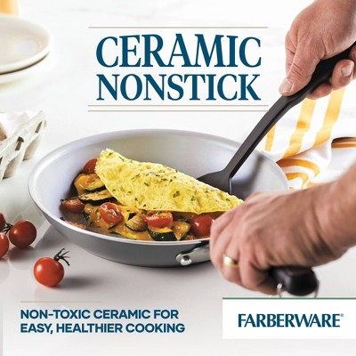 Gray 13-Piece Nonstick Aluminum Cookware Set with Utensils