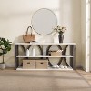 ORRD 3-Tier Industrial Console Table, 70.87 Inch Long Narrow Entryway Table with Storage for Living Room, Foyer, Hallway - White - 3 of 4