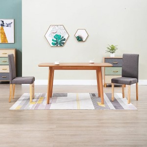 vidaXL Dining Chairs 2 pcs Taupe Fabric - 1 of 4