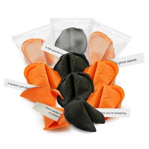 4E's Novelty Halloween Fortune Cookies Bulk - 50 Individually Wrapped Vanilla Cookie with Funny Fortune Cookies Sayings for Kids & Adults - 1 of 4