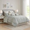 Gracie Mills Christi Cotton Oblong Decorative Pillow with Paisley Embroidery - One Size - Blue - 2 of 3