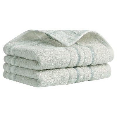 REGALWOVEN Bathroom Decorative Soft Absorbent Striped Cotton Hand Towel Set 13" x 29"