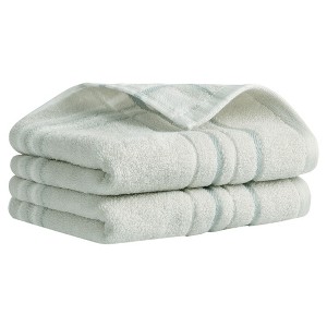 REGALWOVEN Bathroom Decorative Soft Absorbent Striped Cotton Hand Towel Set 13" x 29" - 1 of 4