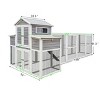LAOTIES 150" Extra Large Chicken Coop,Wooden Outdoor Hen House With 2 Nesting Boxes,5 Perches,Rust-Proof Wire Run And Tray - 4 of 4