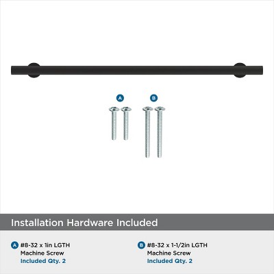 Matte Black Modern Bronze Cabinet Drawer Pull Bar