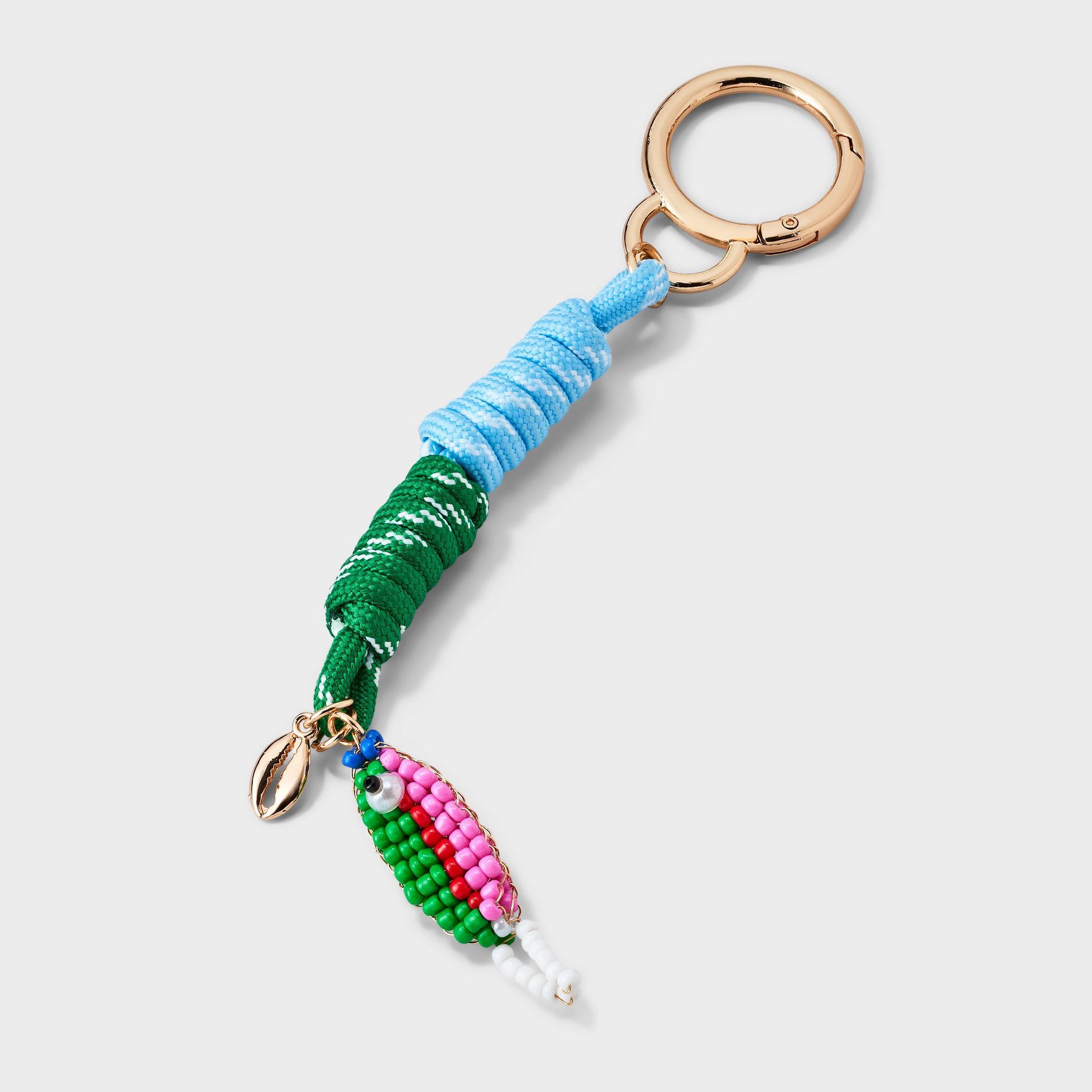 Beaded Fish with Cord Bag Charm - Universal Thread™ Multi