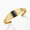 Ross-Simons Onyx Filigree Cuff Bracelet in 18kt Gold Over Sterling - 3 of 4