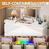 PAKASEPT White Dresser with Mirror for Bedroom, Modern 6 Drawers Dresser with Charging Station & LED Lights, Chest of Drawers with Sliding Desktop - 4 of 4