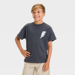 Grayson Threads Kids Big Boy Bolt T-Shirt - Black - 1 of 4