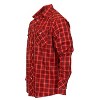 Gioberti Men's Western Plaid Long Sleeve Shirt with Pearl Snap-on - 3 of 3