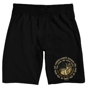The War of the Rohirrim Men's Black Sleep Pajama Shorts - 1 of 4