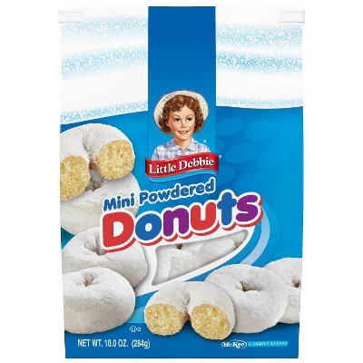 eating baby powder on donuts
