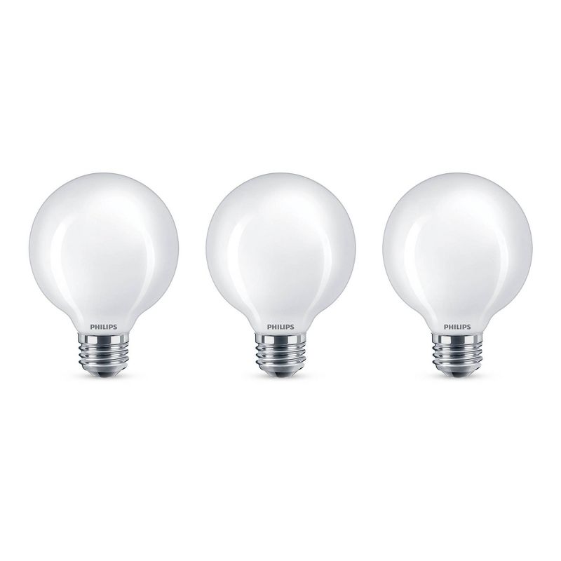 Philips Basic G25 40W Frosted E26 2700K LED Light Bulb T20 Soft White, 2 of 5