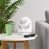 IRIS USA WOOZOO Fan, Small Oscillating Desk Fan, Table Air Circulator, 3 Speeds, 32ft Max Air Distance, Mini Fan 8 Inches, White - 2 of 4