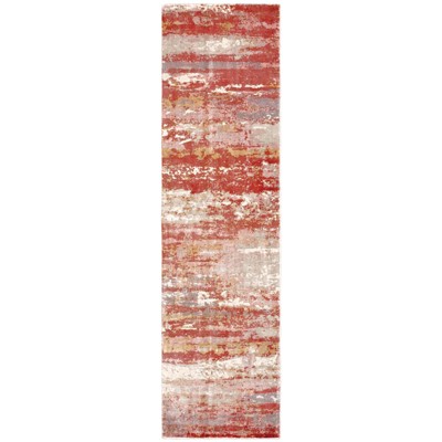 Oriental Weavers Formations 70004 Pink/ Red Indoor Area Rug - 2'6" x 10'