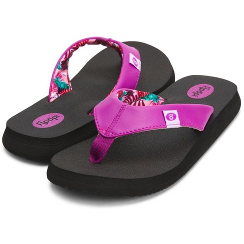 Floopi Women s Bella Yoga Mat Thong Flip Flop 6 Purple