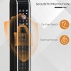 Angel Sar 2-in-1 Portable Electric Tower Heater, Oscillating Space Heater with Remote Control, 8H Timer, 750W/1500W for Indoor Use, Black - 4 of 4