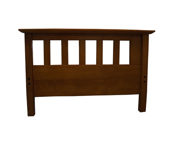 Mission 8" Cotton/Foam Futon Sofa Sleeper - Walnut Wood Finish - Epic Furnishings