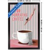 Trends International Reinders: Coffee - Good Morning Coffee in Pink and Lavender Framed Wall Poster Prints - 3 of 4