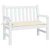 vidaXL Bench Cushion Outdoor Water Repellent Bench Cushion Pad Oxford Fabric - Cream White 39.3" x 19.7" x 2.8" - 3 of 4