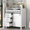 Bathroom Vanity, Vintage Vanity Cabinet with Ceramic Sink, Faucet & Drain - 3 of 4