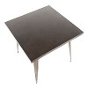 XIYUYE Dining Table Contemporary Table Industrial Dining Table in Brushed Silver for Kitchen - 3 of 4