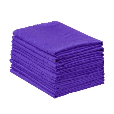 Unique Bargains Cocktail Weddings Dinner Banquets Polyester Napkins 19 x 19 Inches 12 Pcs