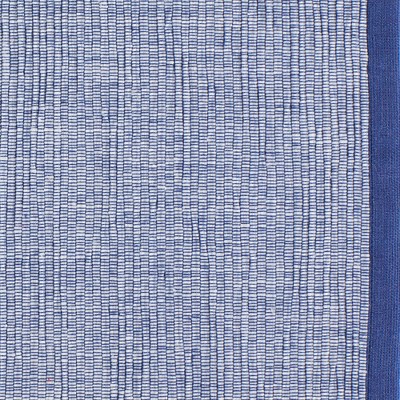French Blue Eco-Friendly Ribbed Fabric Placemats, 13x19, Set of 6