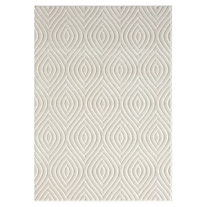HomeRoots 8' X 10' Ivory Trellis Area Rug - 1 of 3