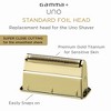 GAMMA+ Replacement Gold Titanium Single Foil Head Compatible with  GAMMA+ Uno Men's Shavers - image 3 of 4