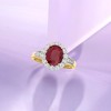 Ross-Simons 2.00 Carat Burmese Ruby and .64 ct. t.w. Diamond Ring in 18kt Yellow Gold - 4 of 4