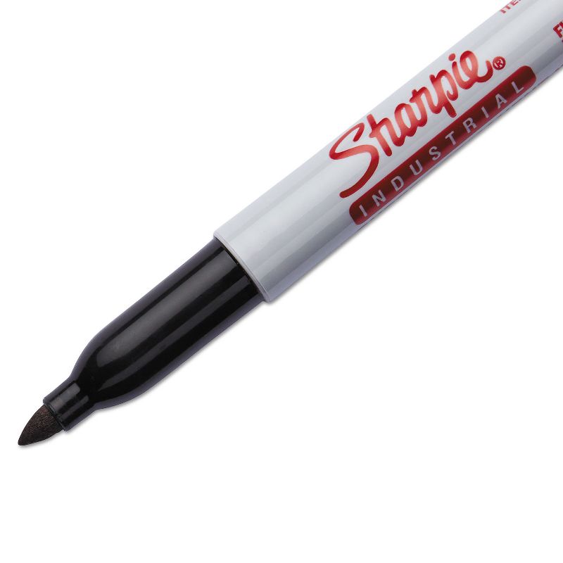 Sharpie Industrial Permanent Markers Fine Tip Black Dozen (13601A), 3 of 5