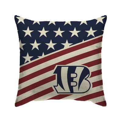 NFL Cincinnati Bengals Americana Decorative Throw Pillow