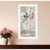 HomeRoots Cottage Peach Rose White Framed Print Wall Art - 2 of 4